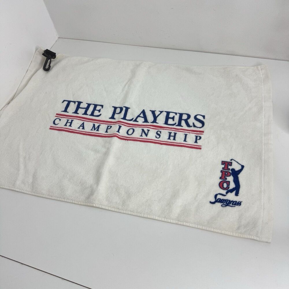 Vtg TPC Sawgrass Golf Club Bag Towel The Players Championship Logo Collector